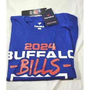 Fanatics Men's Licensed 2024‎ Buffalo Bills 5 Straight AFC Champions Tshirt - M